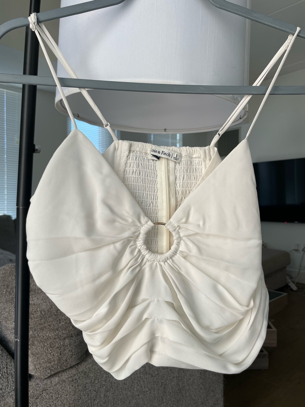 Abercrombie White Cropped Top